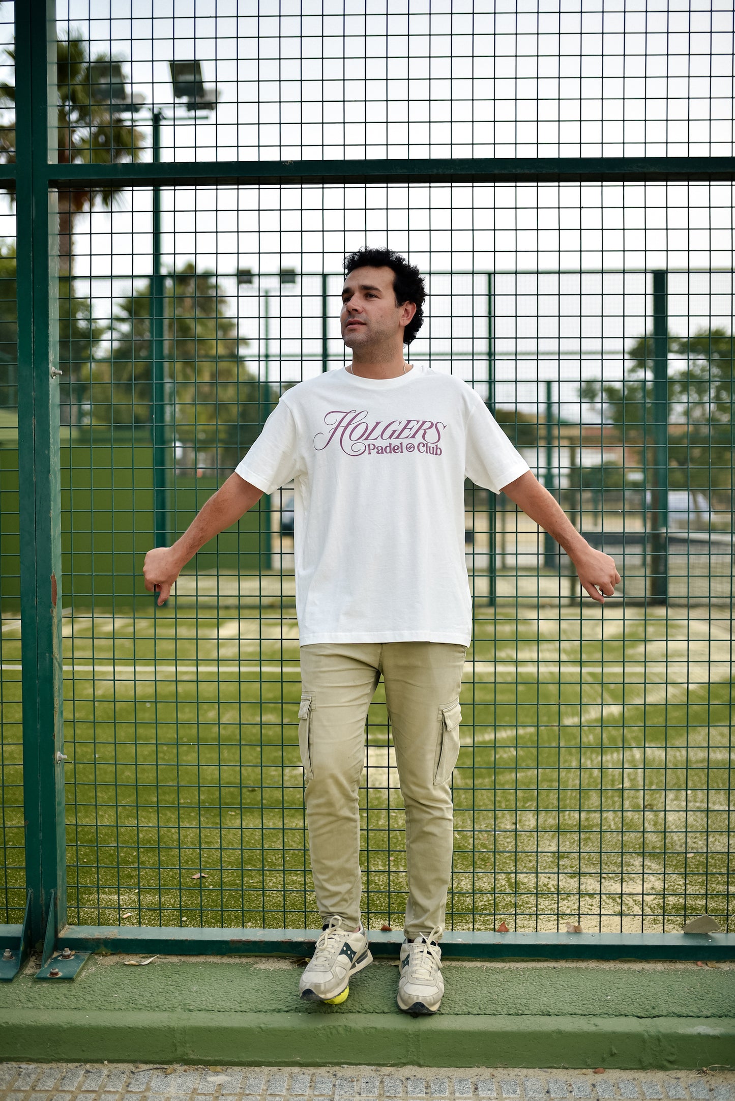 Oversize Holgers Padel Club T-shirt - Off White